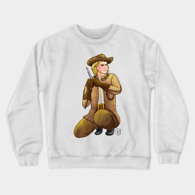 Buffalo Bill: Pony Express Rider Crewneck Sweatshirt by reynoldjay